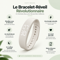 Bracelet réveil vibrant HaptiWake™ beige – vue principale